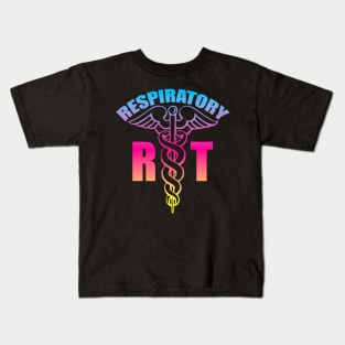 Respiratory Therapist Caduceus Beach Colors Kids T-Shirt